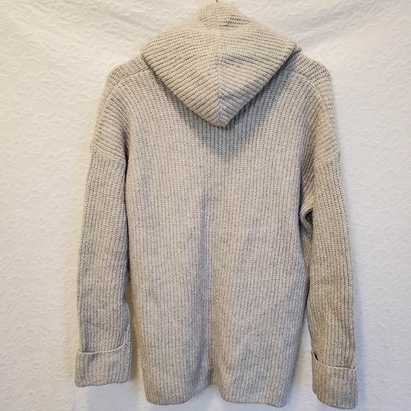 Old Navy Oversized Gray Hoodie Lounge Sweater Tunic Length Size Small - Picture 5 of 7